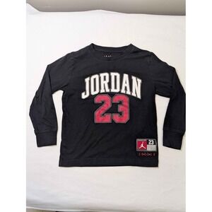 Nike Jordan Kids Shirt Jersey Set 6-7 Black Red Outfit Bundle